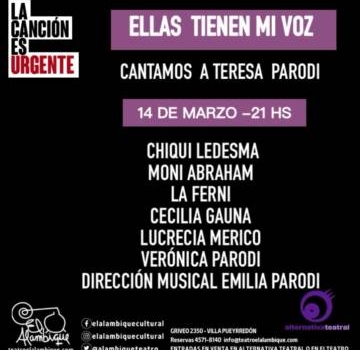 La canción es urgente-ellas tienen mi voz