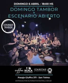 DOMINGO TAMBOR + ESCENARIO ABIERTO