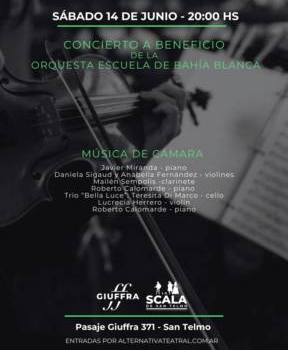 Concierto a beneficio de la orquesta escuela de bahía blanca