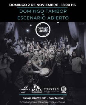Domingo tambor + escenario abierto
