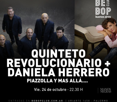 Quinteto Revolucionario + Daniela Herrero | Piazzolla y Mas Allá….
