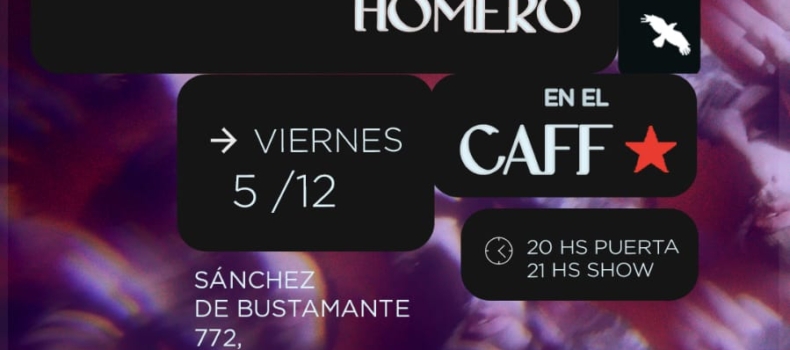 HOMERO presenta PROFECÍA en el CAFF