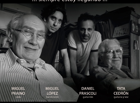 Cuarteto Cedrón presenta el Ciclo de los domingos: Siempre estoy llegando.