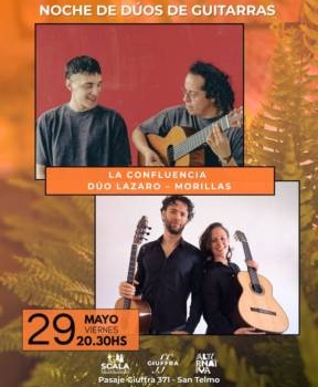 Noche de dúos de guitarras: LA CONFLUENCIA + DÚO LAZARO-MORILLAS